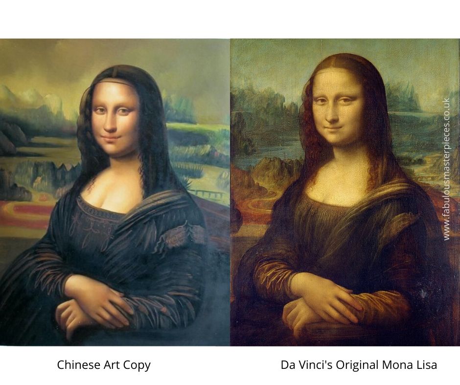 chinese famous painting copy mona lisa