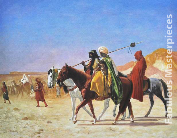 arabs crossing the desert