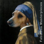 dog with a pearl earring