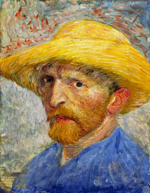 Van Gogh - Self Portrait with Straw Hat
