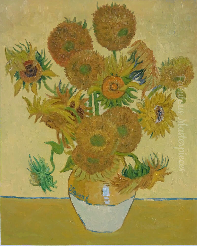 famous paintings - sunflowers