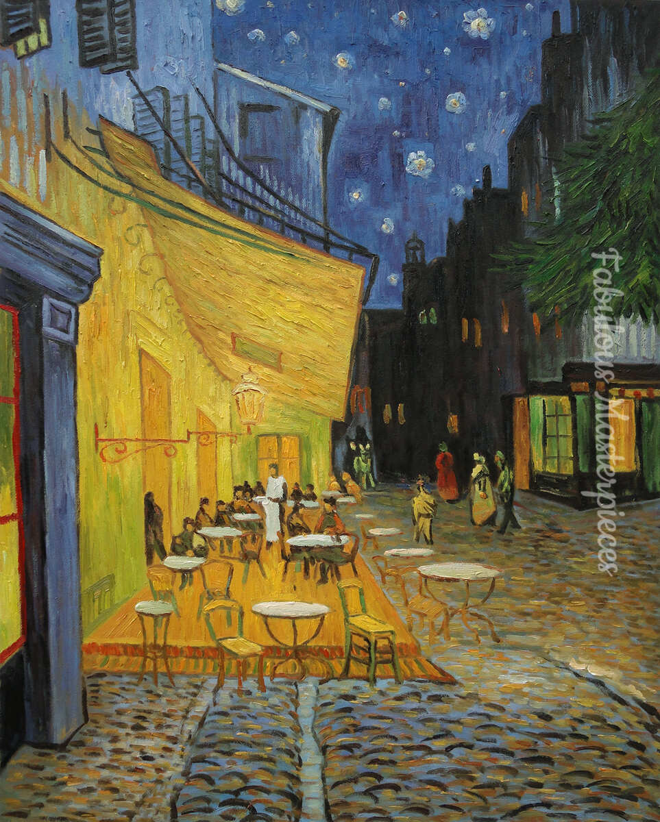 van gogh cafe terrace at night art copy