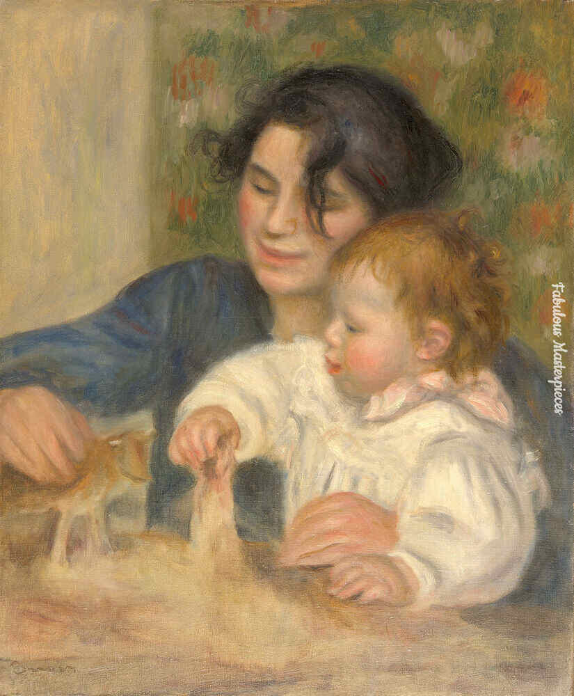 renoir mother and child