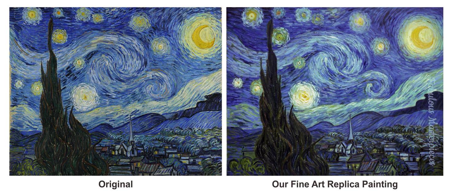 copies of paintings by famous artists